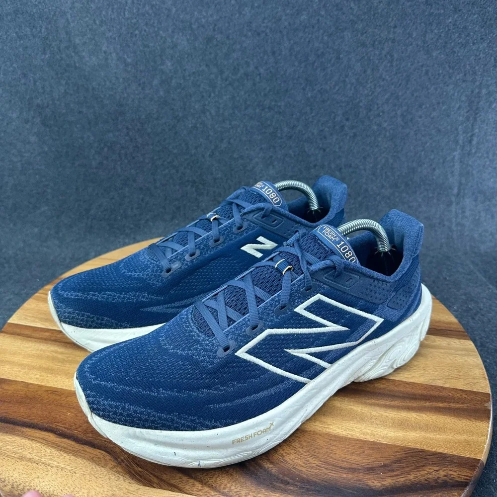 New Balance Fresh Foam X 1080v13 Mens Size 11D Navy White Running Shoes Sneakers